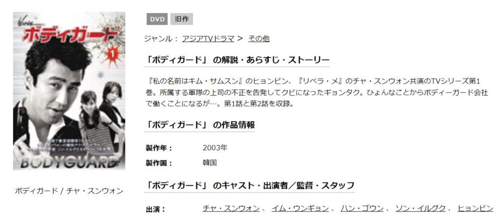 ボディガード　韓国ドラマ